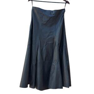 Vintage Wilson's leather skirt maxi mermaid fishtail dark feminine academia vamp